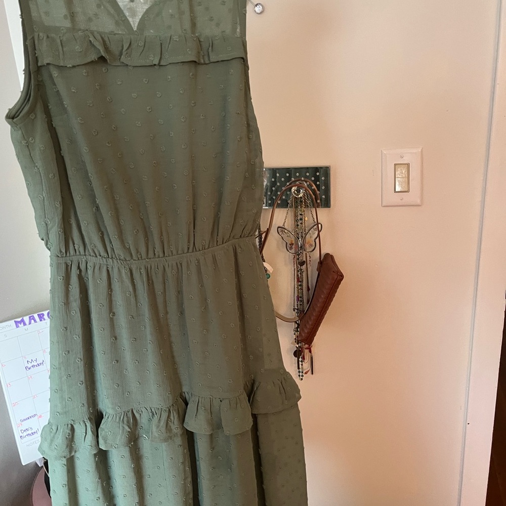 Hunter Green Lace Dress